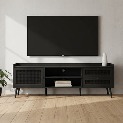 Garrett - Meuble de TV - Noir - 72 po