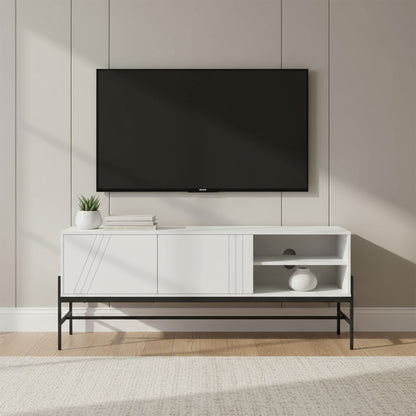 Vigo - Meuble de TV - Blanc - 60 po