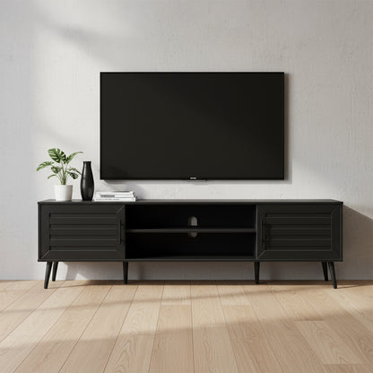 Zane - Meuble de TV - Noir - 72 po