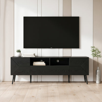 Amance - Meuble de TV - Noir - 72 po