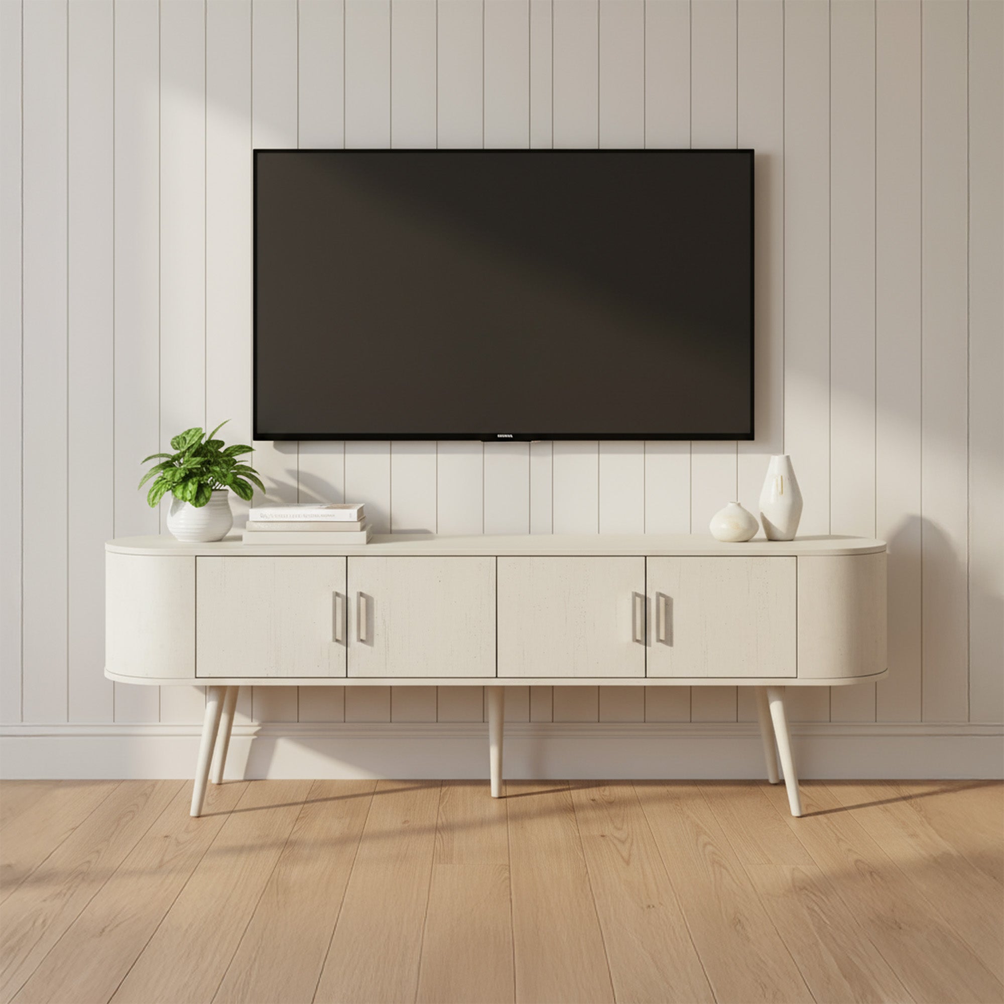 Emily - Meuble de TV - Blanc Antique - 72 po