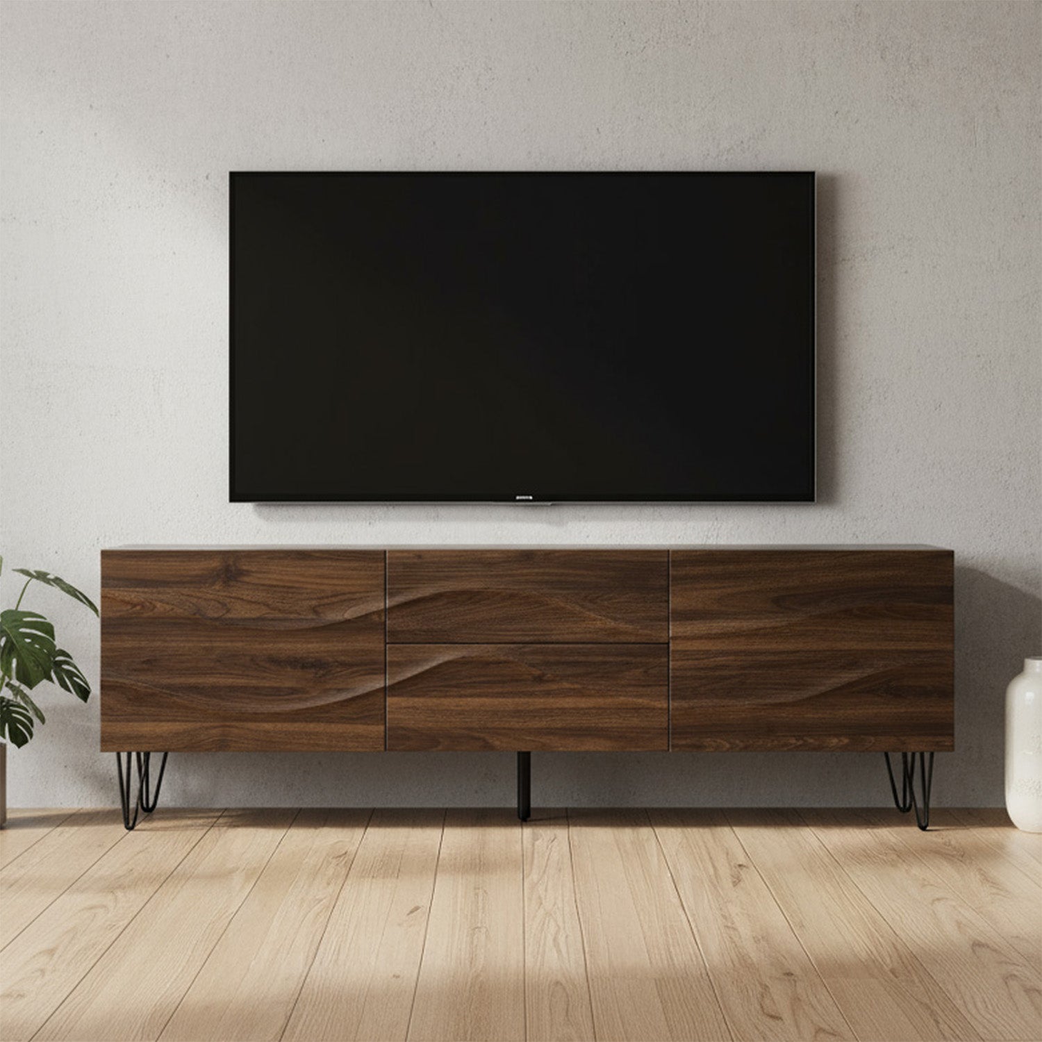 Bokaro - Meuble de TV - Brun Simili-Bois - 72 po