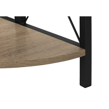 Étagère - 60"H / Taupe Foncé / Métal Noir En Coin