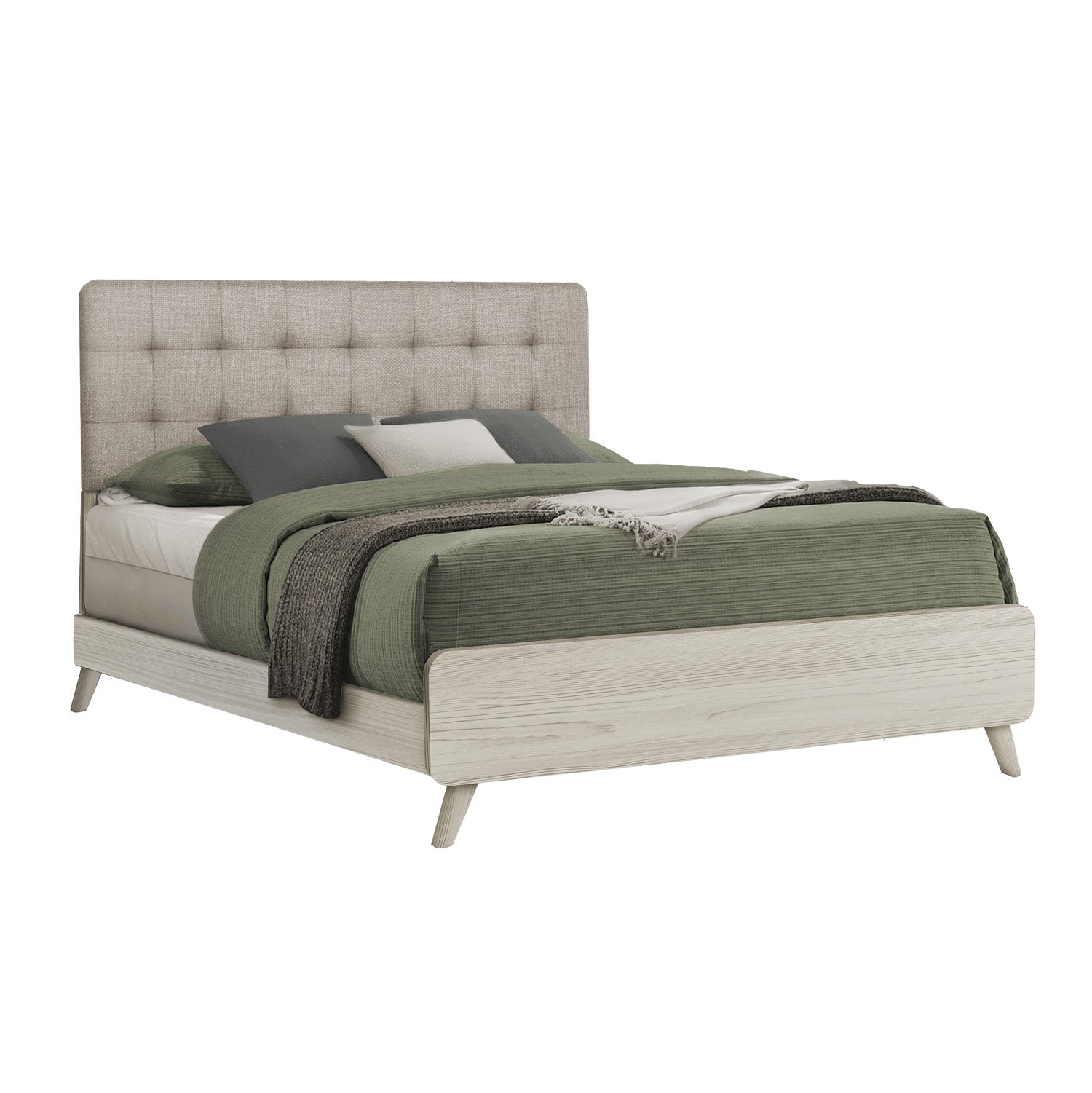 Jolen - Queen Bed - Grey Oak