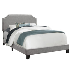 Bed - Double / Border In Silver Grey Fabrics