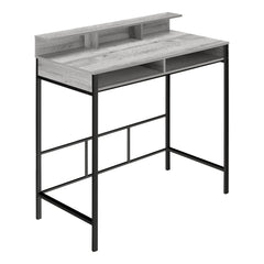 Computer Desk - 48" - Black Metal - Gray - Standing Height