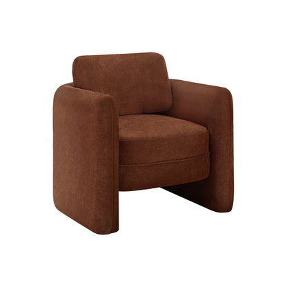 Clovis - Accent Chair - Terracotta Fabric