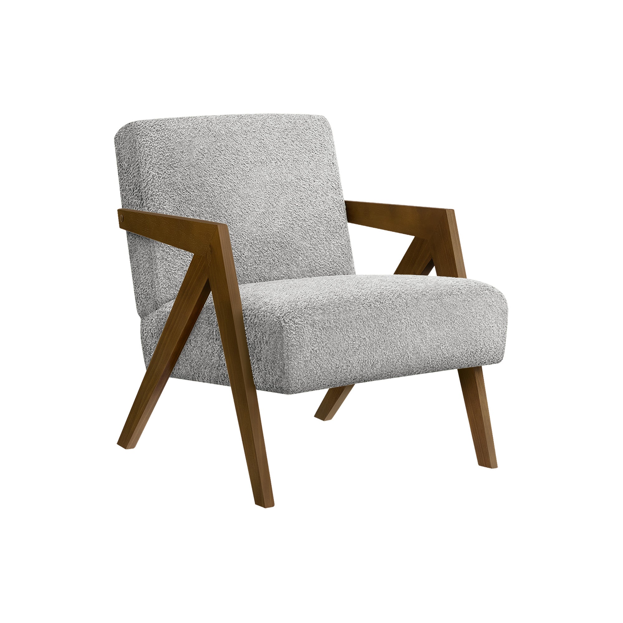 Alora - Chaise d'appoint - Tissu Gris