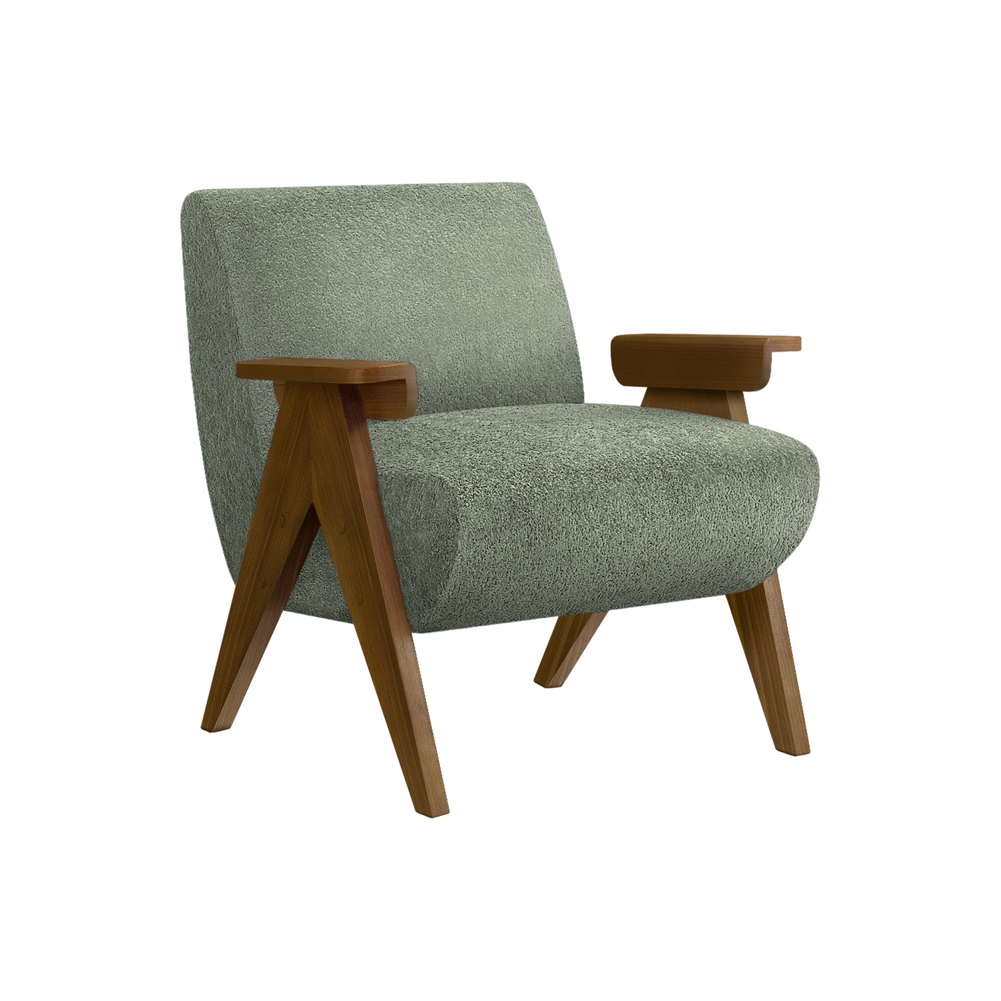 Brava - Chaise d'appoint - Tissu Vert