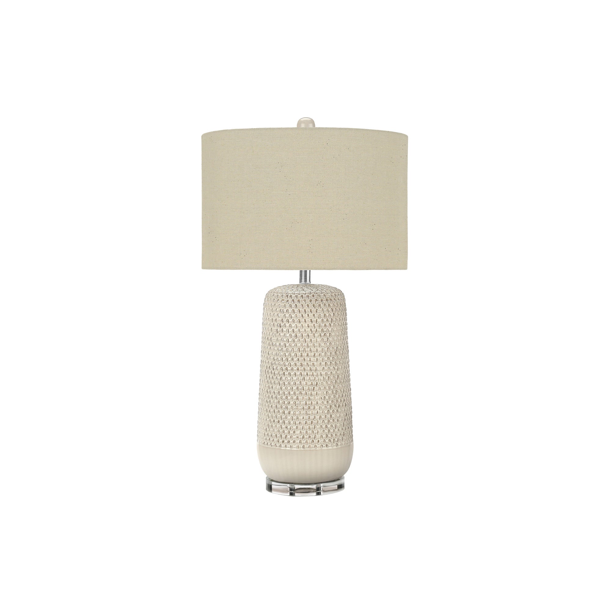 Table Lamp - 31"H / Ceramic Cream / Beige