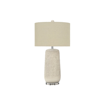 Table Lamp - 31"H / Ceramic Cream / Beige