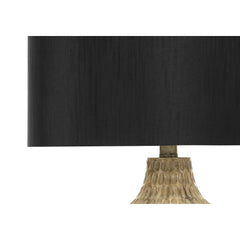 Table Lamp - 25"H / Brown Resin / Black