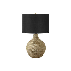 Table Lamp - 25"H / Brown Resin / Black