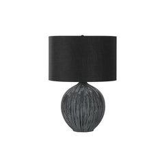 Table Lamp - 23"H / Black Ceramic / Black