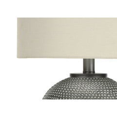 Table Lamp - 19"H / Resin Gray / Ivory