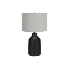 Lampe de Table - 24"H / Noir Beton / Gris