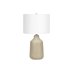 Table Lamp - 24"H / Concrete Beige / Ivory