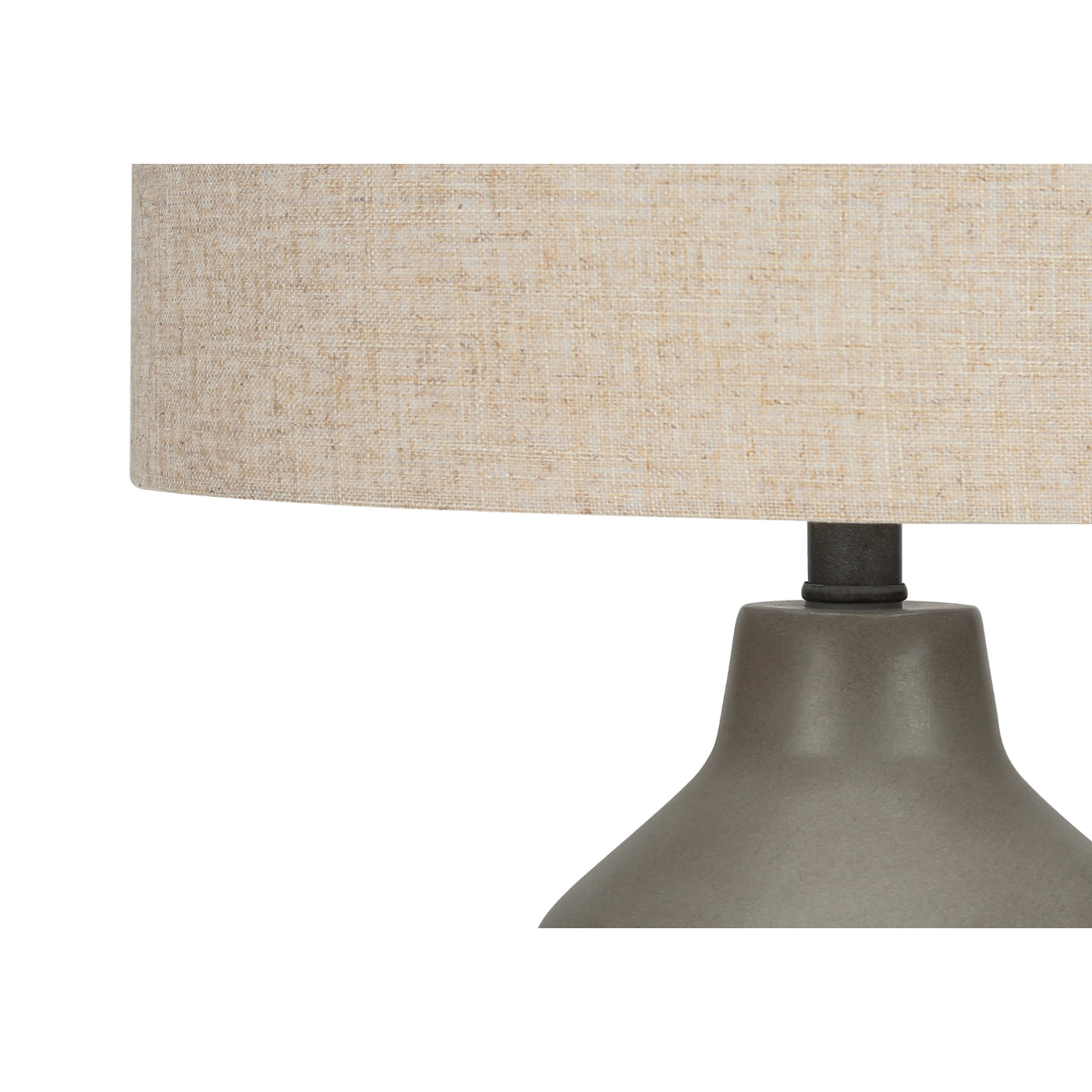 Table Lamp - 24"H / Concrete Gray / Beige