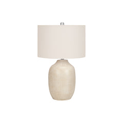 Table Lamp - 26"H / Ceramic Cream / Ivory