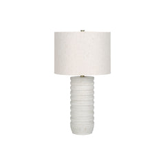 Table Lamp - 28"H / Cream Resin / Ivory