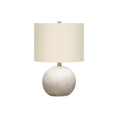 Lampe de Table - 20"H / Gris Beton / Ivoire