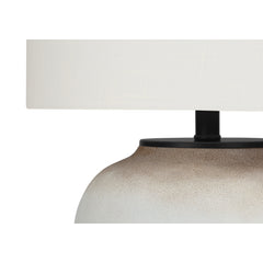Lampe de Table - 21"H / Crème Céramique / Ivoire