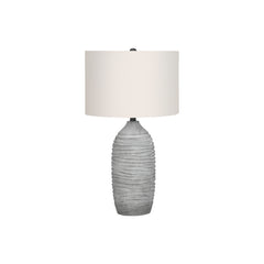 Table Lamp - 27"H / Resin Gray / Ivory