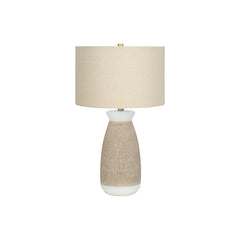 Table Lamp - 27"H / Ceramic Cream / Beige