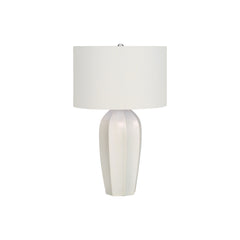 Lampe de Table - 27"H / Crème Céramique / Ivoire