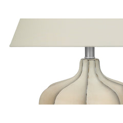 Table Lamp - 21"H / Cream Resin / Ivory