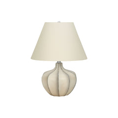 Table Lamp - 21"H / Cream Resin / Ivory