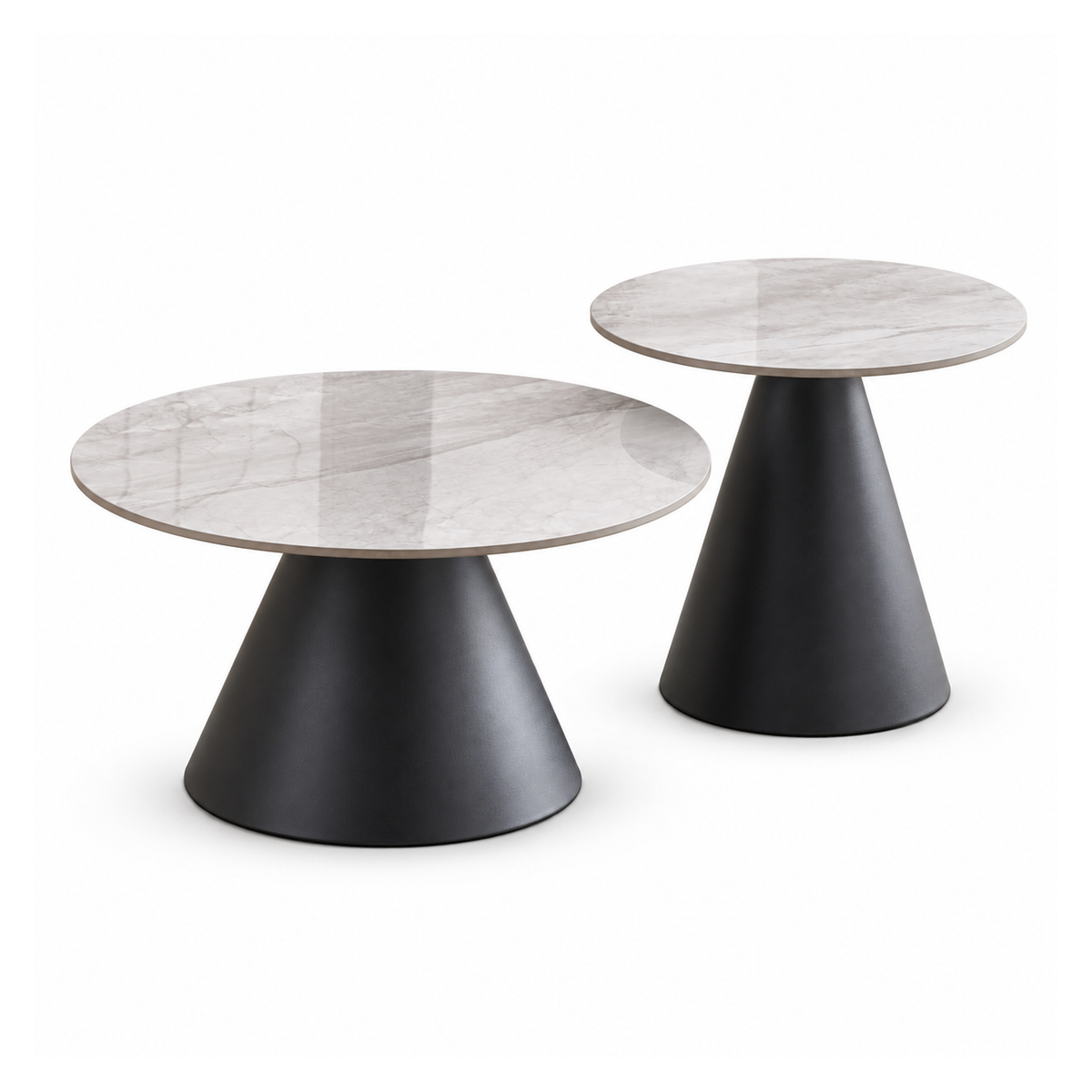 Avolio - Coffee Table Set - Grey Marble