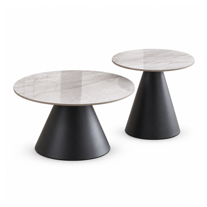 Avolio - Coffee Table Set - Grey Marble