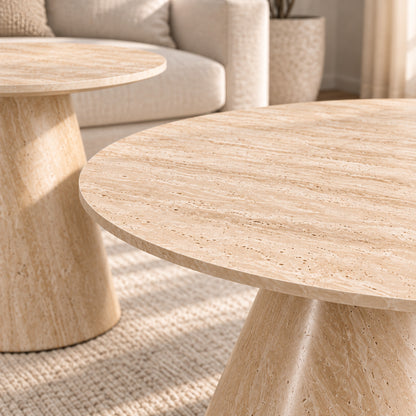 Amory - Coffee Table Set - Light Travertine