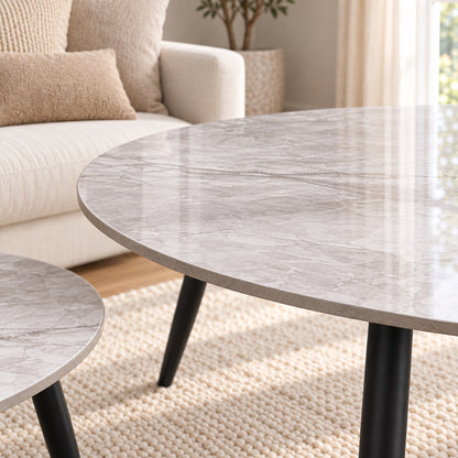 Senna - Coffee Table Set - Grey Marble