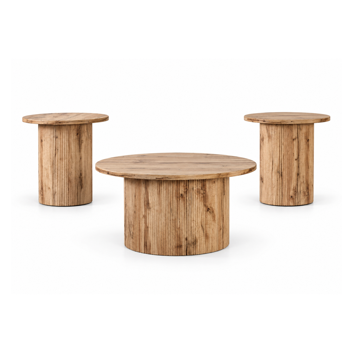 Palmer - Coffee Table Set - Light Natural Wood
