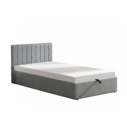 Norah - Twin Bed with Storage - Grey Fabric