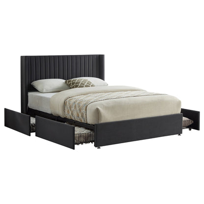 Bena - Queen Bed - Gray Velvet