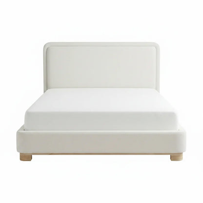 Camilla - Queen Bed - Beige Fabric