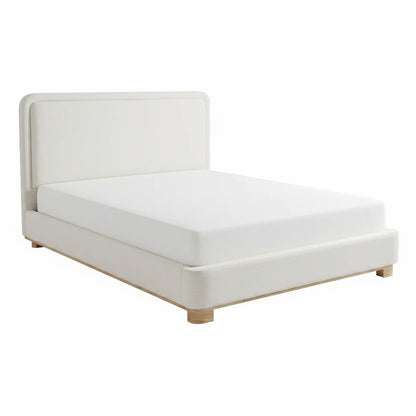 Camilla - Queen Bed - Beige Fabric