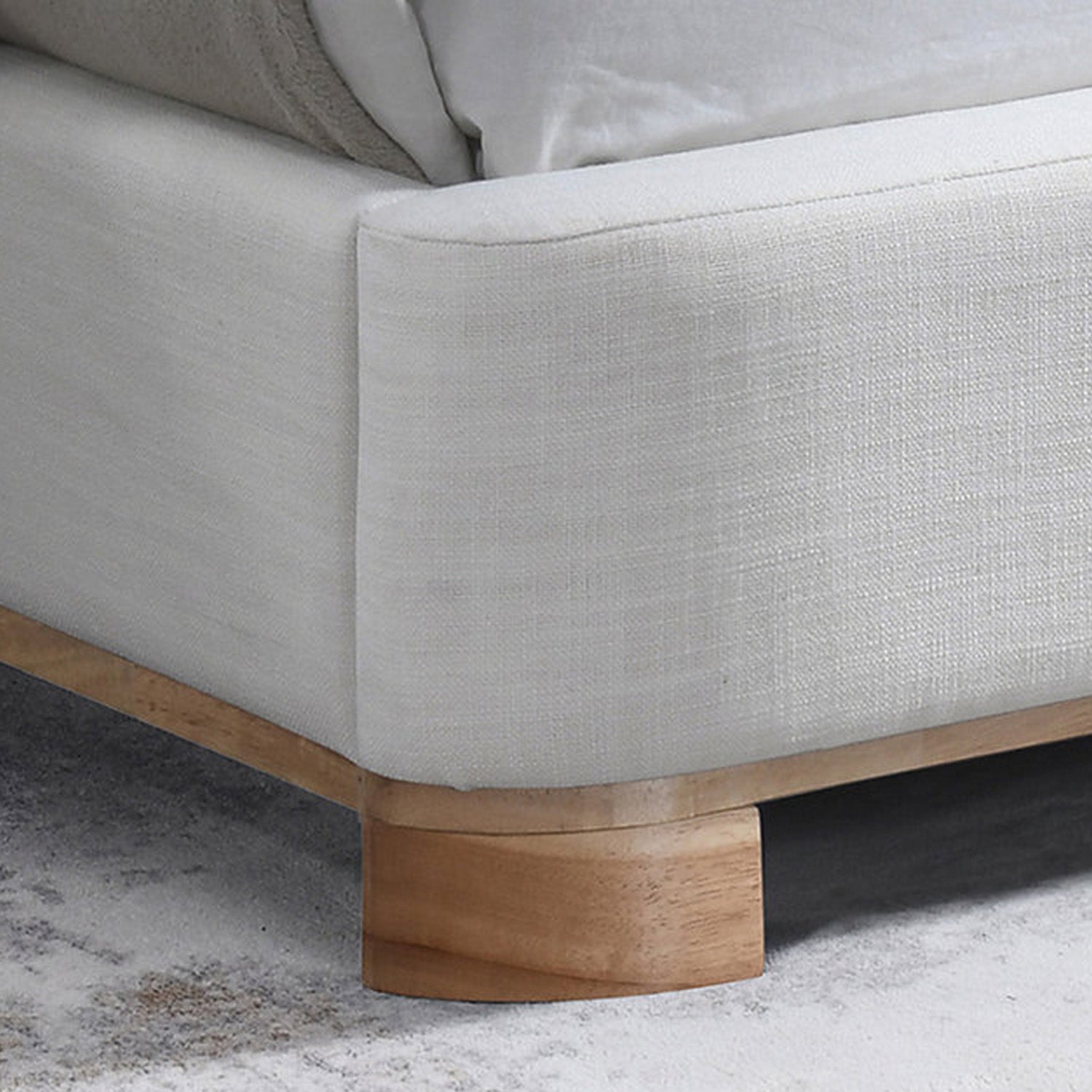 Camilla - Queen Bed - Beige Fabric