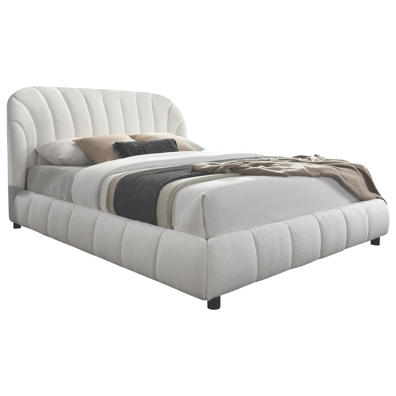 Nado - Queen Bed - Beige