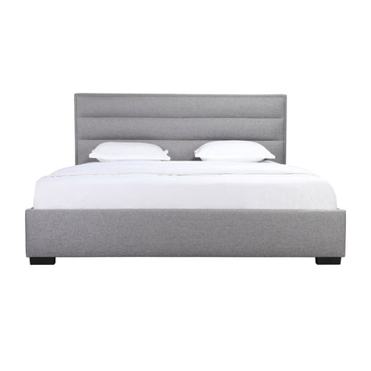 Fabiola - Lit King - Tissu Gris