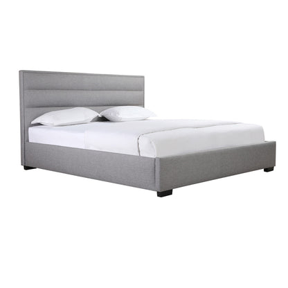 Fabiola - Lit King - Tissu Gris