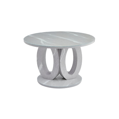 Skye - Dining table - Grey and White