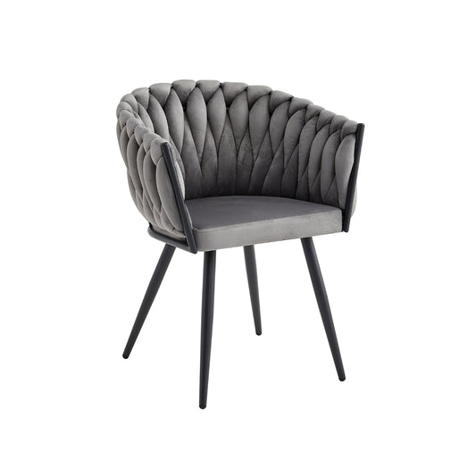 Skye - Dining Chair - Grey Velvet 1200