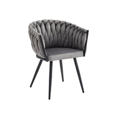 Skye - Dining Chair - Grey Velvet