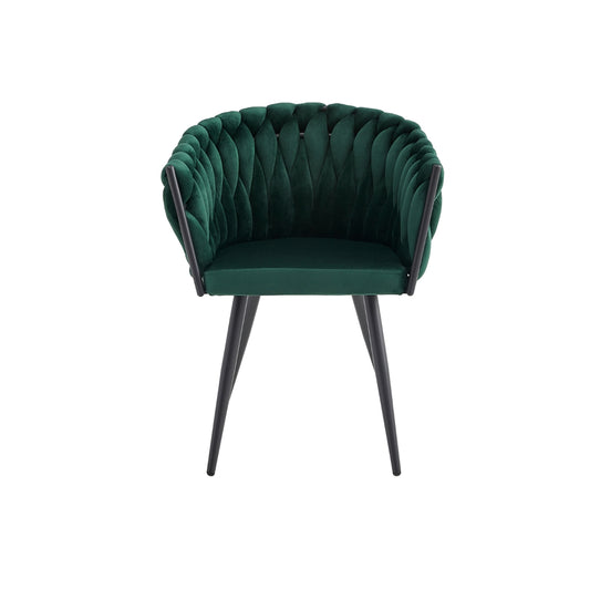 Skye - Chaise de Salle à Manger - Velour Vert 1200