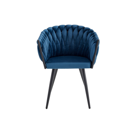 Skye - Chaise de Salle à Manger - Velour Bleu 1200