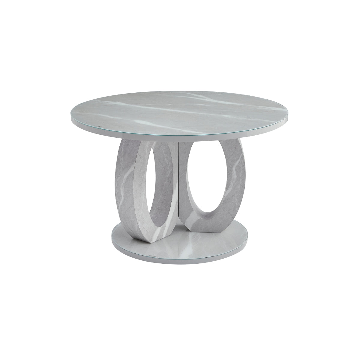 Skye - Dining table - Grey and White